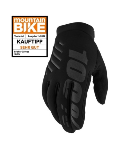 100percent 100% Brisker Gloves Black noir