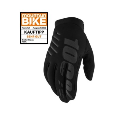 100percent 100% Brisker Gloves Black nero