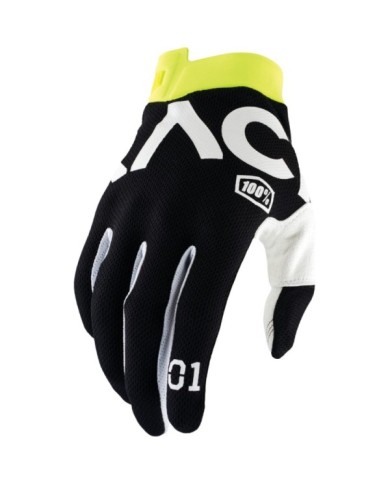 100percent Guanto iTrack nero-bianco