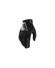100percent 100% Ridefit Gloves Black White noir