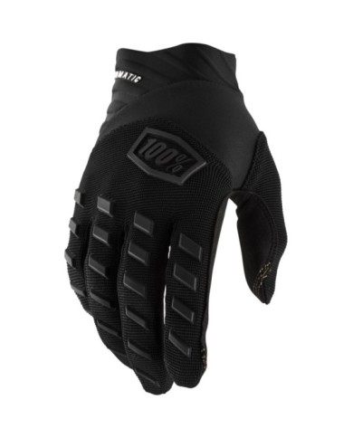 100percent 100% Airmatic Gloves Black Charcoal Black Grey