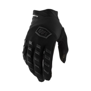 100percent 100% Airmatic Gloves Black Charcoal Black Grey