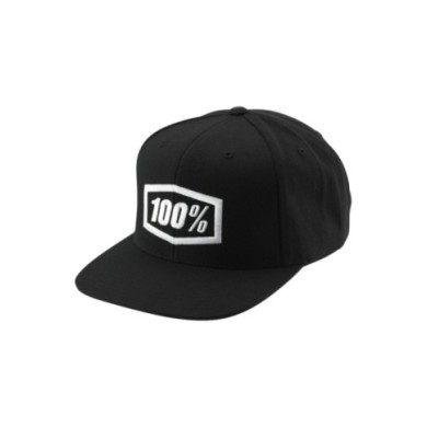 100percent 100% Icon Youth Snapback Hat black