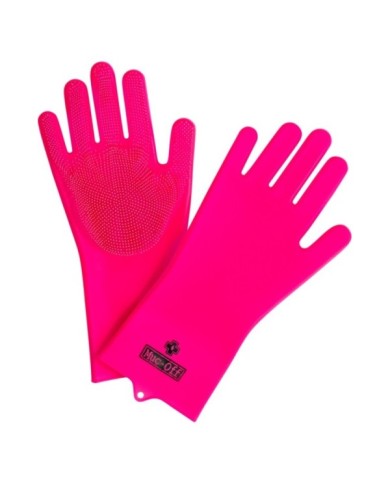 Muc-Off Deep Scrubber Handschuhe rosa M
