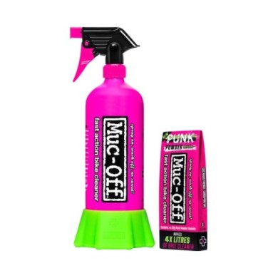 Muc-Off Punk Powder Bike Cleaner (4er-Pack) + Flasche fürs Leben