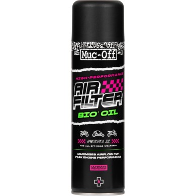 Muc-Off Olio biologico per filtri aria in bomboletta spray da 500 ml