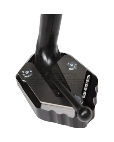 SW-MOTECH Piastra per cavalletto laterale nero-argento.