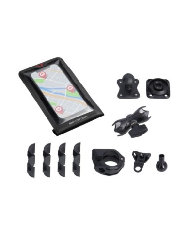 SW-MOTECH Kit de navigation universel avec sac sec pour smartphone