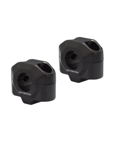 SW-MOTECH Prises de guidon 20mm guidon 22mm noir