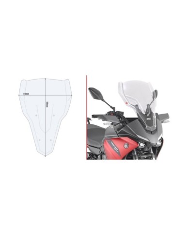 GIVI Parabrezza trasparente