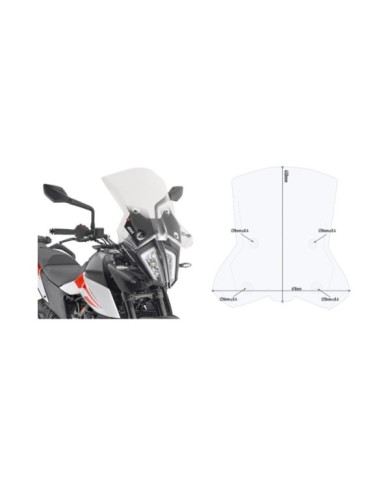 GIVI Scheibe transparent