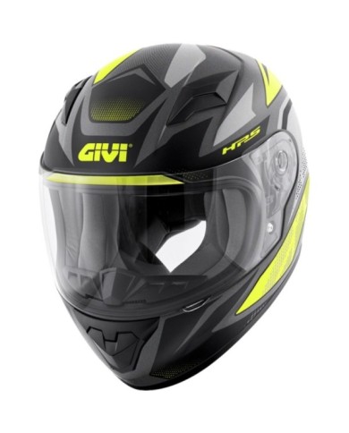 GIVI Casque Enfant Junior 4 Evo noir mat-jaune fluo