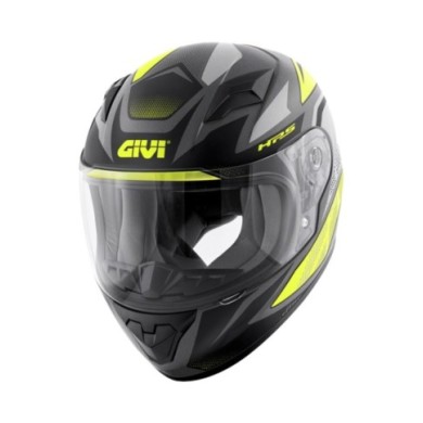 GIVI Casco Junior 4 Evo nero opaco-giallo fluo