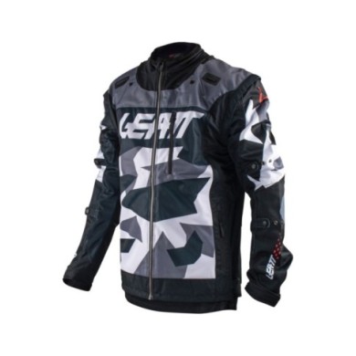 Leatt Giacca 4.5 X-Flow Camo nero-grigio-nero