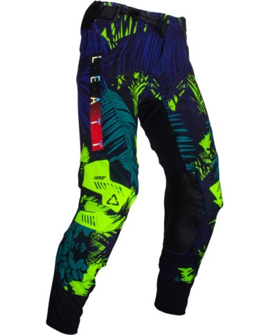 Leatt Pant Moto 5.5 I.K.S Jungle schwarz-lime-blau