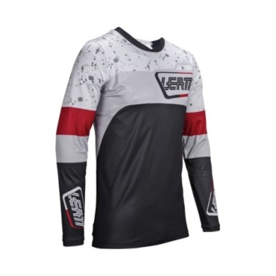 Leatt Maglia Moto 4.5 Enduro nero ghiaccio-bianco-grigio