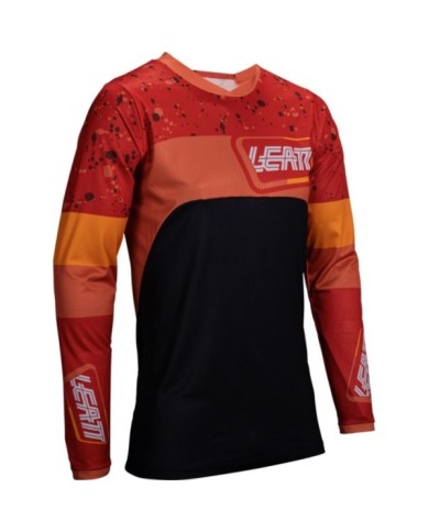 Leatt Jersey Moto 4.5 Enduro Burn orange-schwarz-weiss