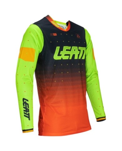 Leatt Jersey Moto 4.5 Lite Citrus schwarz-lime-rot