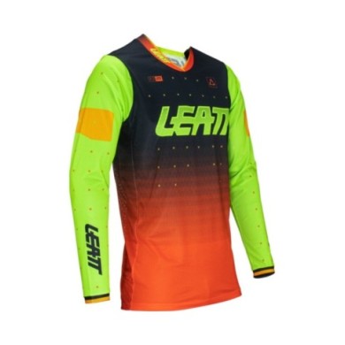 Leatt Jersey Moto 4.5 Lite Citrus schwarz-lime-rot