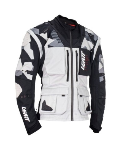 Leatt Giacca Moto 5.5 Enduro Forge grigio-nero-rosso