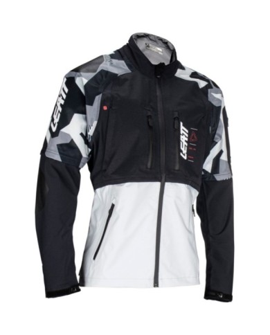 Leatt Jacket Moto 4.5 HydraDri Forge grau-schwarz-camo