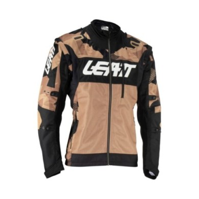 Leatt Giacca Moto 4.5 X-Flow Stone marrone-nero-bianco