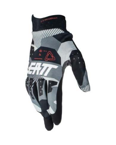 Leatt Guanto Moto 2.5 Windblock grigio-nero-bianco
