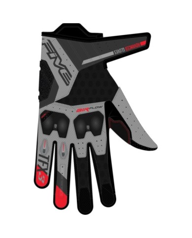 Five Gloves Guanto TFX3 Airflow grigio-rosso