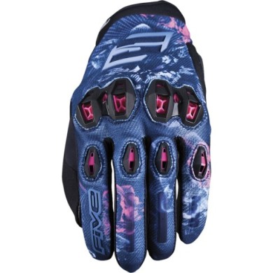 Five Gloves Guant femme Stunt Evo 2 flower blau-pink