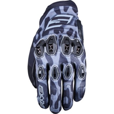 Five Gloves Guanto da donna Stunt Evo 2 leopard grigio