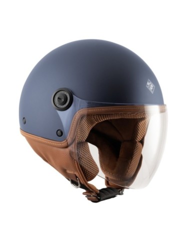 Tucano Urbano casque de jet El`Jettin 6.0 bleu foncé matt