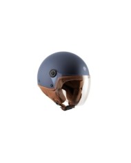 Tucano Urbano casque de jet El`Jettin 6.0 bleu foncé matt