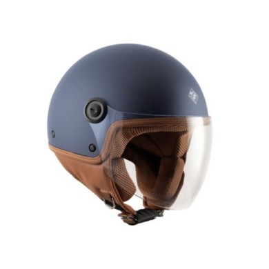 Tucano Urbano casque de jet El`Jettin 6.0 bleu foncé matt