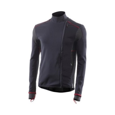 SIXS Maglia antivento WTJ V3 nero-rosso