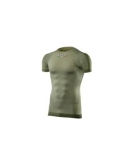SIXS Maglia a maniche corte con collo rotondo ARMY verde militare XS