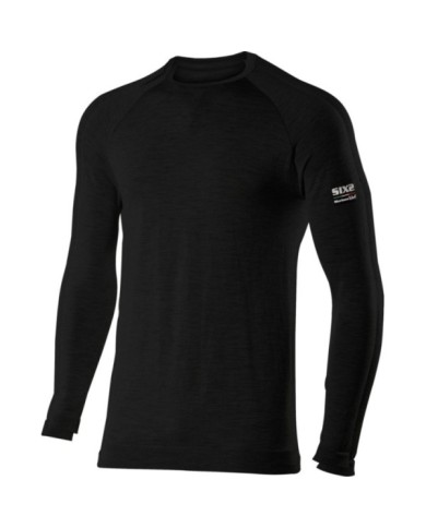SIXS Maglietta funzionale TS2 Merino nera S
