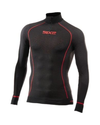 SIXS Funktionsshirt-langarm mit Zip Kragen Blazefit TS13W CU