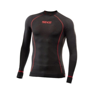 SIXS Funktionsshirt-langarm Blazefit TS2W CU schwarz-rot XS