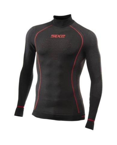 SIXS Funktionsshirt-langarm Blazefit TS3W schwarz-rot XS