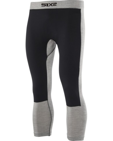 SIXS Pantaloni lunghi antivento PNX WB MERINOS grigio-nero XL