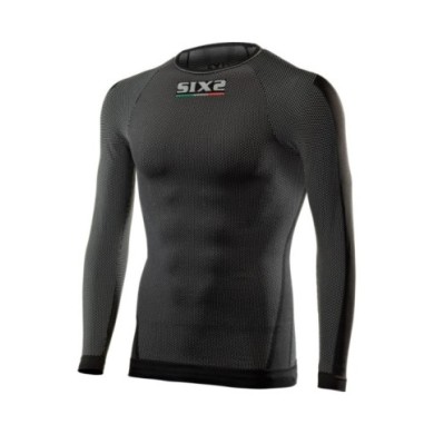 SIXS Langarm Funktionsshirt TS2 carbon schwarz XS
