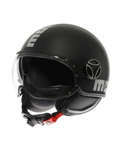 MOMODESIGN Casco jet FGTR Evo Matt nero-argento
