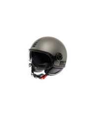 MOMODESIGN Casco jet FGTR Evo Matt grigio-nero
