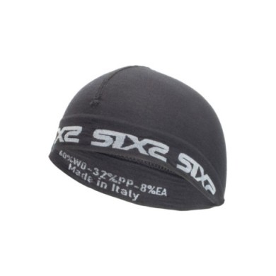 SIXS Unterhelmmütze SCX Merino schwarz