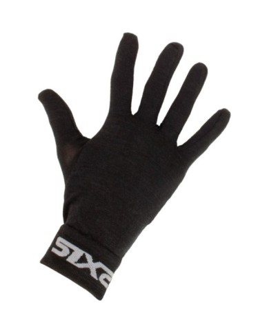 SIXS Unterhandschuh GLX Merino schwarz S