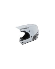 Troy Lee Designs SE4 Polyacrylite Helmet - Mono White blanc