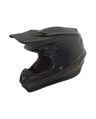 Troy Lee Designs SE4 Polyacrylite Helmet - Mono Black schwarz