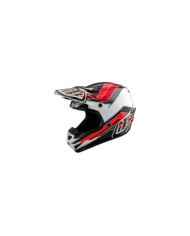 Troy Lee Designs SE4 Polyacrylite Helmet - Block gris-rouge