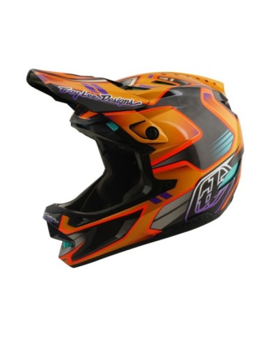 Troy Lee Designs D4 Carbon Helm W Mips – Crest Gold
