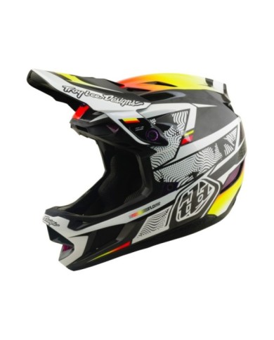 Troy Lee Designs D4 Carbon Helmet W Mips - Lined Up black